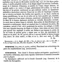 0158 - Page 154 - Sympexis, Sympexion [Amédée Dechambre] / Symphonia [H. Baillon] (bibliographie) / Symphyse [Amédée Dechambre] / Symphytum [G. Planchon] / Sympiézomètre [Amédée Dechambre] / Symplocarpus [G. Planchon]