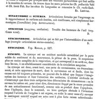 0167 - Page 163 - Synaptes ou Synaptidés [Ed. Lefèvre] / Synarthrose ou Sutures [Amédée Dechambre] / Synchysis [Amédée Dechambre] / Synchondrose [Amédée Dechambre] / Syncinésie. Voy. Moelle / Syncope [Émile Bertin-Sans]