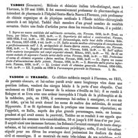 0519 - Page 515 - Tact médical [Amédée Dechambre] / Tacuahe, Tacvache [G. Planchon] / Tacullies (Les) [Amédée Dechambre] / Taddei (Gioachino) [L. Hahn] (bibliographie) / Taddeo ou Thaddée [L. Hahn]