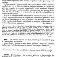 0522 - Page 518 - Tadorne [E. Oustalet] (bibliographie) / Taeda [G. Planchon] / Taenia / Zoologie [L. Hahn]