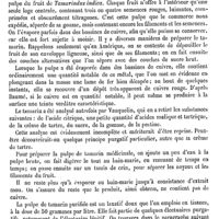 0670 - Page 666 - Tamarin, Tamarinier. Botanique [H. Baillon] (bibliographie) / Matière médicale [Edme Bourgoin] / Emploi médical [Bazile Féris]
