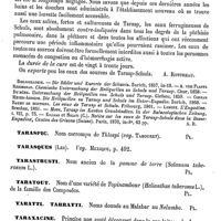 0749 - Page 745 - Tarasp et Schuls (Eaux minérales de) [A. Rotureau] (bibliographie) / Taraspic [G. Planchon] / Tarasques (Les). Voy. Mexique / Tarastrusti [G. Planchon] / Taratout [G. Planchon] / Taratti, Tarratti [G. Planchon] / Taraxacine [Amédée Dechambre]