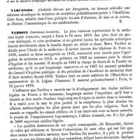 0750 - Page 746 - Taraxacum. Voy. Pissenlit / Tarbes (Roch) [L. Hahn] (bibliographie) / Tarconine [Amédée Dechambre] / Tardieu (Ambroise-Auguste) [L. Hahn]