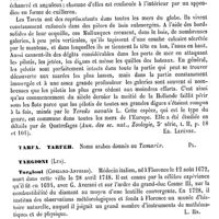 0760 - Page 756 - Taret [Ed. Lefèvre] / Tarfa, Tarfeh [G. Planchon] / Targioni (Les) [L. Hahn]