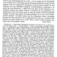 0095 - Page 91 - Tasmanie, ou Diémenie, ou Terre de Van-Diémen [Bazile Féris] (bibliographie) / Tasmannia [H. Baillon]