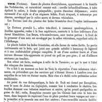 0181 - Page 177 - Téallier (Pierre-Jérôme-Sébastien) [A. Dureau] (bibliographie) / Tebscha [G. Planchon] / Techuvi-ovi [G. Planchon] / Teck [G. Planchon] / Tecoma [G. Planchon]