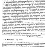 0567 - Page 563 - Testicule. Developpement [F. Tourneux, G. Herrmann] / Physiologie. Voy. Sperme / Anomalies [G. Herrmann]