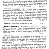 0071 - Page 67 - Tétrasaccharides. Voy. Saccharides / Tétrastome [Ed. Lefèvre] / Tétratérébenthène [L. Hahn] / Tétrène [L. Hahn] / Tétréthylammonium [L. Hahn] / Tétréthylarsonium [L. Hahn]