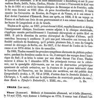 0081 - Page 77 - Thackrah (Charles-Turner) [L. Hahn] (bibliographie) / Thaddée de Florence. Voy. Taddeo / Thaden (Adolf-Georg-Jacob von) [L. Hahn] / Thaer (Les deux) [L. Hahn]