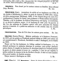 0099 - Page 95 - Thapsia. Matière médicale et thérapeutique [Ed. Heckel] (bibliographie) / Thapsus [Ed. Lefèvre] / Thatcher (John) [L. Hahn] / Thaumastos [Ed. Lefèvre] / Thayer (Samuel-White) [L. Hahn] / Thé / Botanique [H. Baillon]