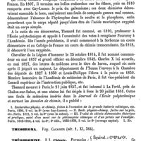 0147 - Page 143 - Thenard (Louis-Jacques) [L. Hahn] (bibliographie) / Theobroma. Voy. Cacaoier / Théobromine / Chimie [Riche]