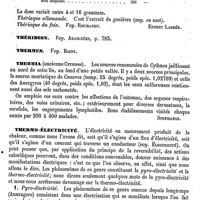 0179 - Page 175 - Thériaque. Thérapeutique [Ernest Labbée] / Théridion. Voy. Araignées / Thermes. Voy. Bains / Thermia (ancienne Cythnos) [Clôn Stephanos] / Thermo-électricité [C.-M. Gariel]