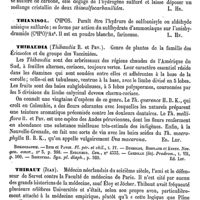 0319 - Page 315 - Thiamylique (Acide) [L. Hahn] / Thianiline [L. Hahn] / Thianisol [L. Hahn] / Thibaudia [Ed. Lefèvre] (bibliographie) / Thibaut (Jean) [L. Hahn]