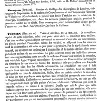 0344 - Page 340 - Thompson (Les) [L. Hahn] (bibliographie) / Thomsen (Maladie de) [Pierre Marie]