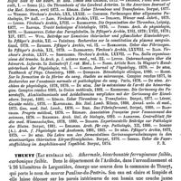 0411 - Page 407 - Thrombose [F. Raymond] (bibliographie) / Thueyt (Eau minérale de) [A. Rotureau]