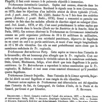 0186 - Page 182 - Trichomonas [F. Henneguy] (bibliographie)