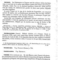 0311 - Page 307 - Truite [H.-E. Sauvage] (bibliographie) / Trygon [H.-E. Sauvage] / Tschallener (Johann) [L. Hahn] / Tschoudes. Voy. Finnois et Russie / Tschugazzis. Voy. Esquimaux / Tsesmé (Eaux minérales de [Clôn Stéphanos]