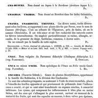 0059 - Page 55 - Umbuti [G. Planchon] / Umki [G. Planchon] / Una-biju [G. Planchon] / Una-busuki [G. Planchon] / Unaghas, Unghas [G. Planchon] / Unanea, Unarenuea, Urennea [G. Planchon] (bibliographie) / Unau [E. Oustalet] / Unca ou mieux Uncia [L. Hahn] / Uncaria [G. Planchon]