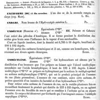 0060 - Page 56 - Uncaria [G. Planchon] (bibliographie) / Unciforme (Os) ou Os crochu [L. Hahn] / Undari [G. Planchon] / Undécyle (Hydrure d') [Riche] / Undécylène [Riche] / Undécylique (Alcool) [Riche] / Underwood (Michael) [L. Hahn]