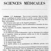 0005 - Page 1 - Utérus (Pathologie) [Sinéty]