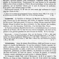 0401 - Page 397 - Vandellie. Emploi médical [Charles Éloy] (bibliographie) / Vandermonde (Charles-Augustin) [L. Hahn] / Vandoise [H.-E. Sauvage] / Vanguiera [G. Planchon] / Van Helmont. Voy. Helmont