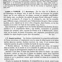 0419 - Page 415 - Varandal (Jean) [L. Hahn] (bibliographie) / Varec ou Varech / Botanique [Ed. Lefèvre] / Emploi médical [Charles Éloy]