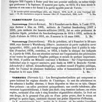 0571 - Page 567 - Varnier [L. Hahn] / Varolio (Costanzo) [L. Hahn] (bibliographie) / Varrentrapp (Les deux) [L. Hahn] / Varronia [Ed. Lefèvre] / Varus [L. Hahn]