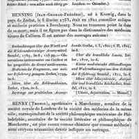 0114 - Page 110 - Henkel (Joachim-Frédéric) / Henning (Jean-George-Frédéric) / Henry (Thomas)