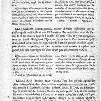 0420 - Page 422 - Lefebure (Guillaume René) / Lefrançois (Alexandre) / Legallois (Julien Jean César)
