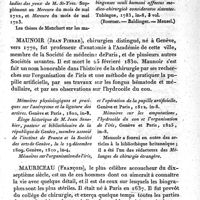 0543 - Page 545 - Mauchart (Burkard David) / Maunoir (Jean Pierre) / Mauriceau (François)