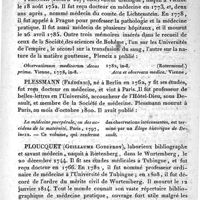 0731 - Page 733 - Plenciz (Marc Antoine de) / Plenciz (Joseph de) / Plessmann (Frédéric) / Ploucquet (Guillaume Godefroy)