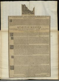 0001 - Page sans numérotation - [Dédicace] / An in Ternario numero Medicinae perfectio ?