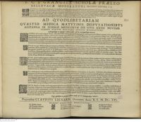 0001 - Page sans numérotation - [Dédicace] / An quodque ex quoque trahere possit & in unumquodque mittere ?