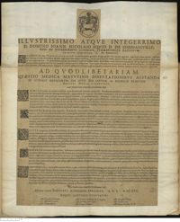 0001 - Page sans numérotation - [Dédicace] / An Similarium temperies facultatum basis ?