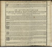 0001 - Page sans numérotation - [Dédicace] / An Sanguis putrens in alios degeneres humores.