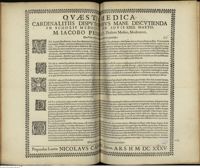 0001 - Page sans numérotation - Estne Victus tenuis, & exquisitus, in sanis, paulo pleniore periculosior ?