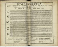 0001 - Page sans numérotation - An Gonorrhoea venae cubiti sectio ?