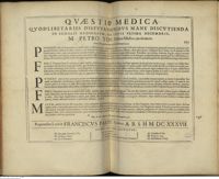 0001 - Page sans numérotation - An, in febre purpurea vermis apertâ venâ erumpens, κακον.