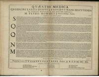 0001 - Page sans numérotation - An quartana, & Arthritis Medicorum opprobium ?