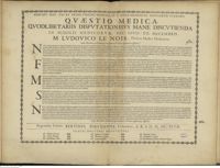 0001 - Page sans numérotation - An Maribus, ut Feminis gravissimi ex Veneris abstinentia affectus ?