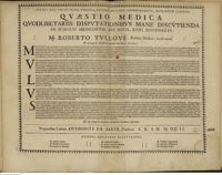 0001 - Page sans numérotation - Est ne purgatio necessaria menstruis inordinatè fluentibus ?