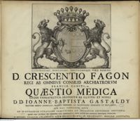 0001 - Page sans numérotation - [Dédicace] / An In Morborum Curatione Admittenda Sit Interdum Chyrurgia Infusoria