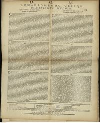 0001 - Page sans numérotation - Quomodo fiat partium nutritio. / An haemoptysi sanguis hirci praeparatus.