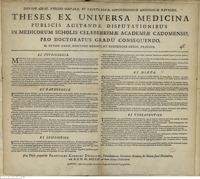 0001 - Page sans numérotation - Theses Ex Universa Medicina…