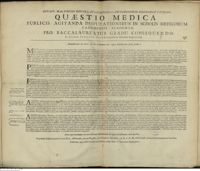 0001 - Page sans numérotation - An mortuum in utero foetum pulmonum in aquâ subsidentia certò probet ?