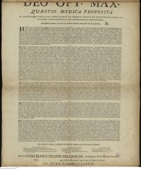 0001 - Page sans numérotation - An erysipelati pulmonis phrenitide & diarrhoeâ implicito venae sectio emetico praeferenda.
