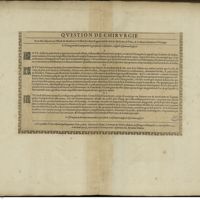 0001 - Page sans numérotation - Le Chirurgien doit il entreprendre la guerison des os descouverts, ausquels est survenu Erysipele ?