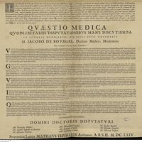 0001 - Page sans numérotation - [Dédicace] / Sunt ne foemina brevioris staturae foecundiores ?