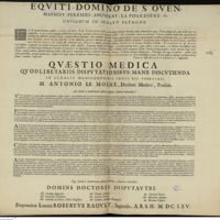 0001 - Page sans numérotation - [Dédicace] / An statim à menstruorum effluvio concepti, firmioris valetudinis ?