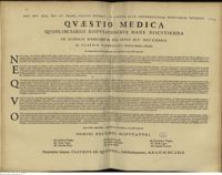 0001 - Page sans numérotation - An erumpentibus variolis, urgente tussi aut alvi profluvio, venae sectio repetenda ?